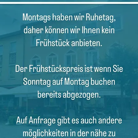 Cafe Am Donautor Penzion Kelheim